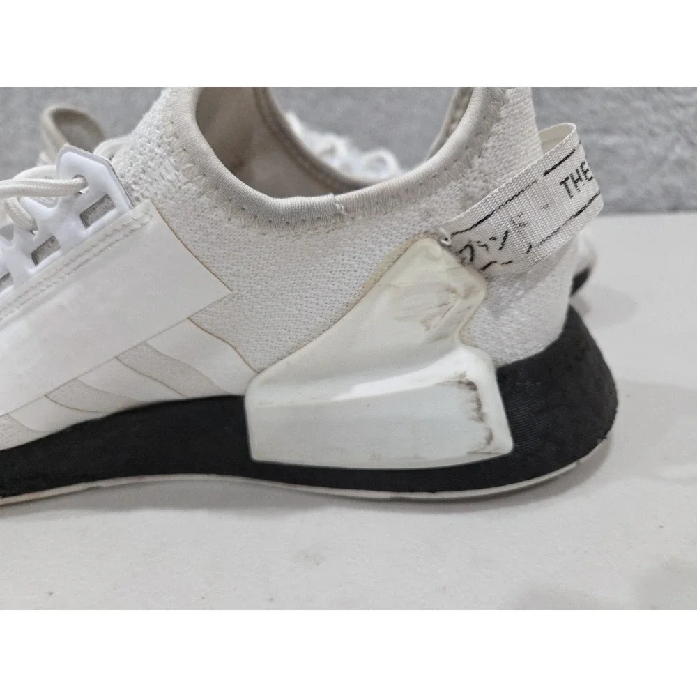adidas NMD R1 V2 OVERBRANDED 2020 White Black H02537 Men's Sz 9.5